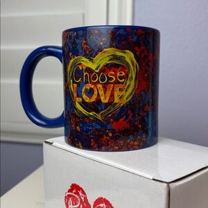 NWT Penezy Primary Color “Choose Love” Ceramic Mug